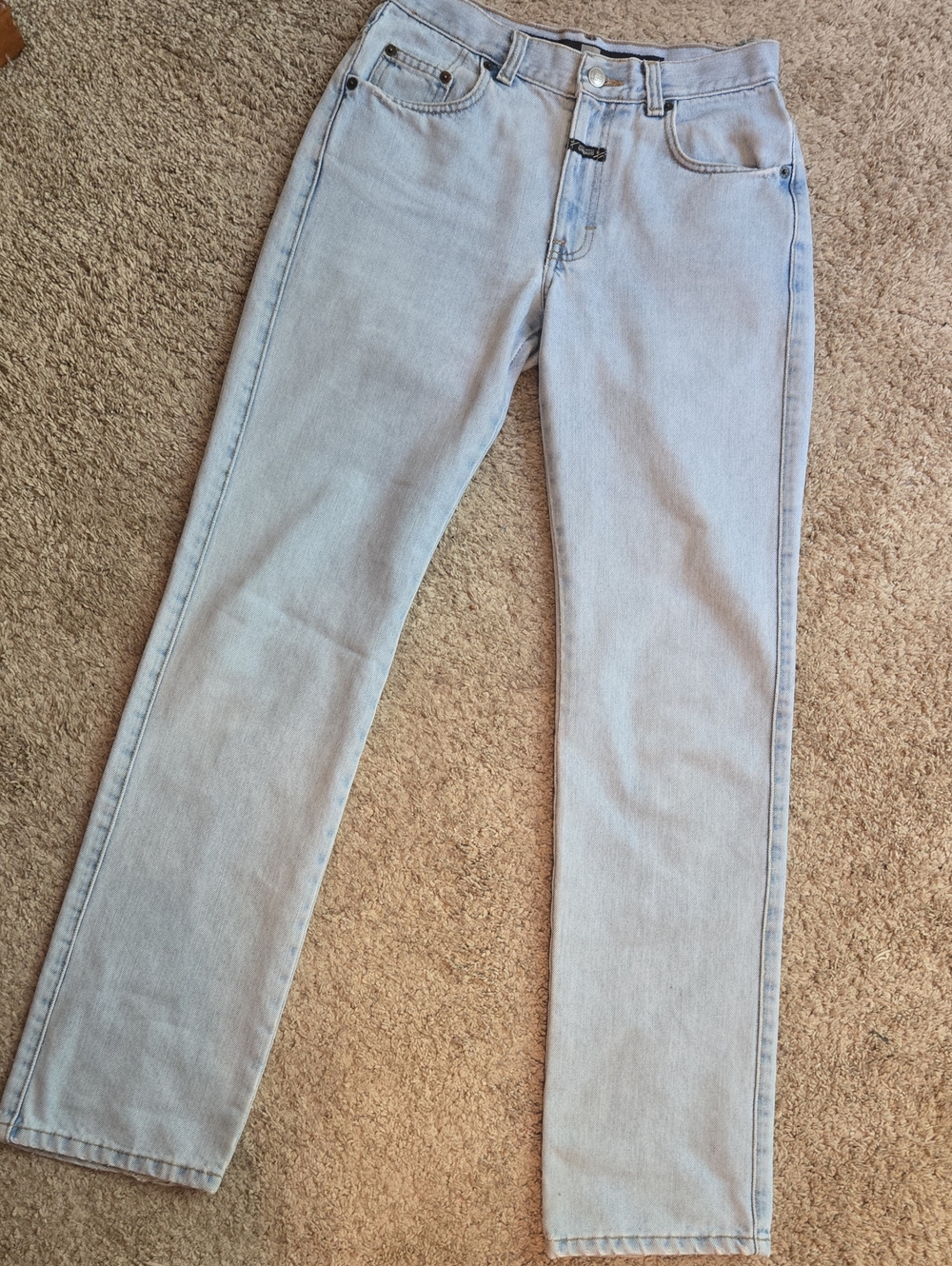 Marithe Francois Girbaud Light Blue Straight Leg Jeans